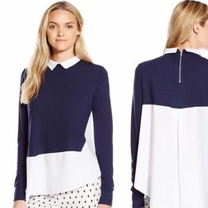 French Connection Fresh Jersey Jumper Collared Shirt